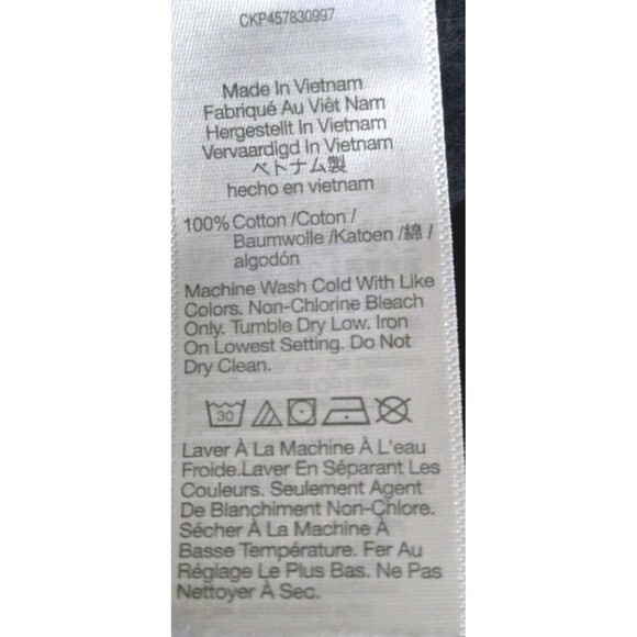 Gap Dress Womens Large Blue Leopard Print Gold Zip Hem Knee Length Cotton - Picture 7 of 7